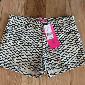 Betsey Johnson Black & White Shorts - New